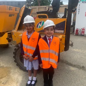 #ThrowbackThursday👏 Congratulations to Aarna and Arturo who were the winners of the ESH Group Safety Poster competition!🧱 As part of their prize for winning, they were invited to one of the ESH Groups construction sites on Norton High Street.👷‍♀️👷‍♂️ Many thanks to the construction workers, who were lovely and showed Aarna, Arturo and Mr Haywood around.☺ The pupils favourite part of the visit was wearing a hard hat and hi-vis jacket and receiving a goodie bag!#RedHouseSchool #ESHGroup #SafetyPosterCompetition #ConstructionSiteVisit #NortonHighStreet #ThankYou #AnEducationEnjoyed #IndependentSchoolNorthEast #NortonVillage